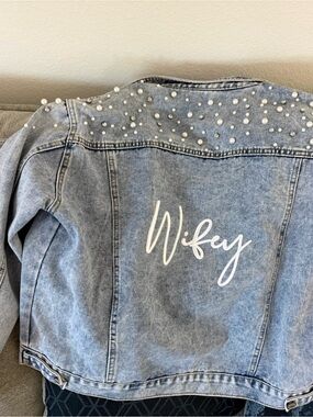 DB Studio Embroidered Denim Jacket - Wifey